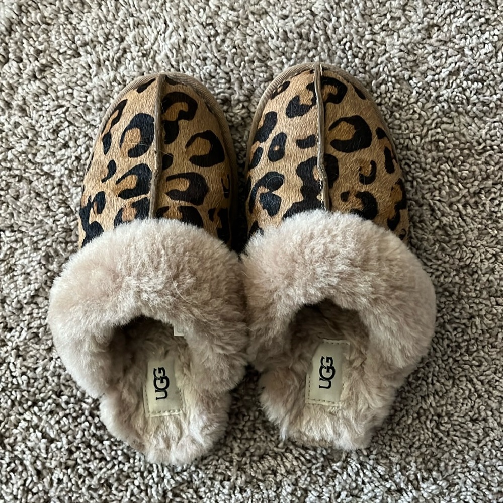 Ugg scuffette leopard slipper 6